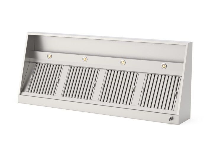 Afzuigkap Wandmodel met led verlichting en vet aftapkraan