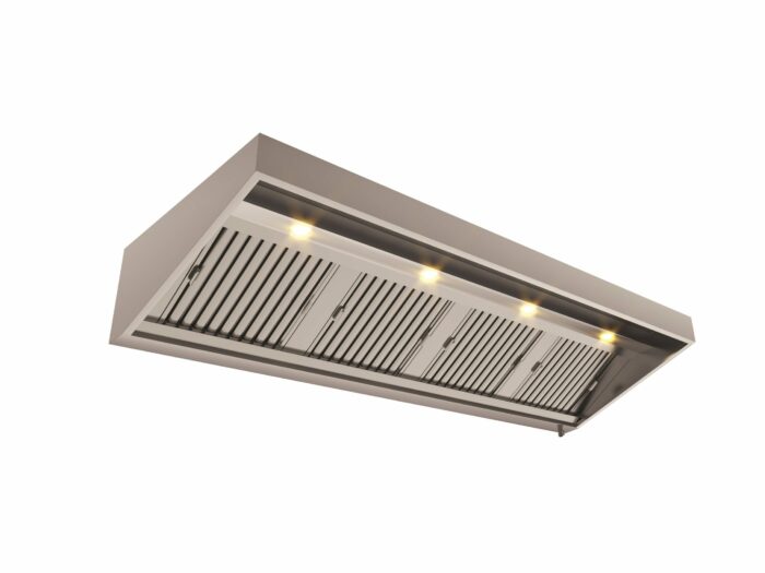 Afzuigkap Wandmodel met led verlichting en vet aftapkraan - Afbeelding 2