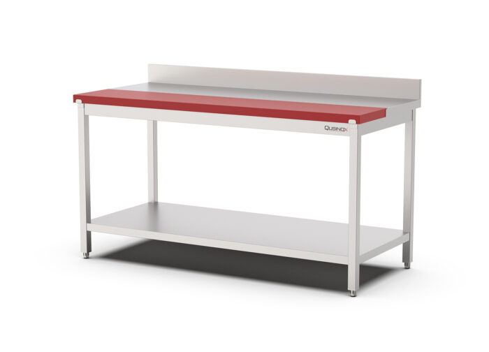 Polyethylene werktafel met rvs werkblad - Demontabel