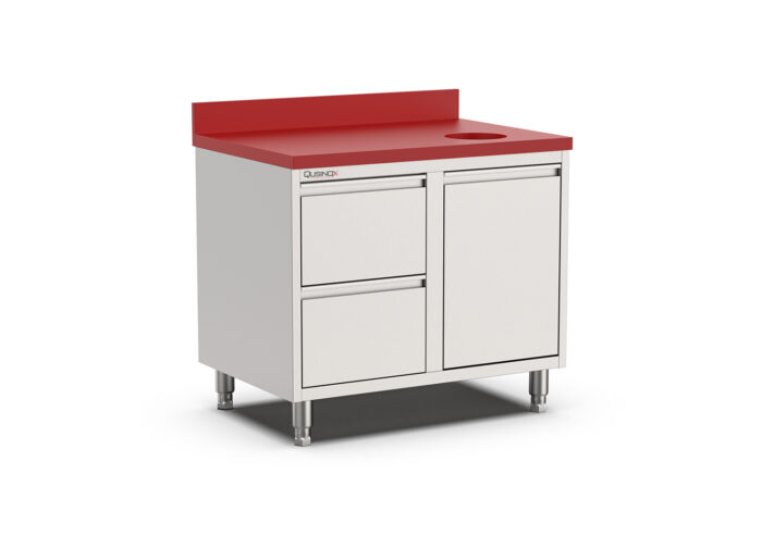 Polyethylene werkbank kanteldeur met 2 laden - Afbeelding 2